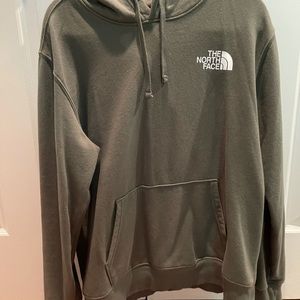 North Face dark green hoodie